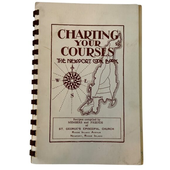 Vintage 1950s Charting Your Course Newport Cook Book Spiral Bound - Picture 1 of 10